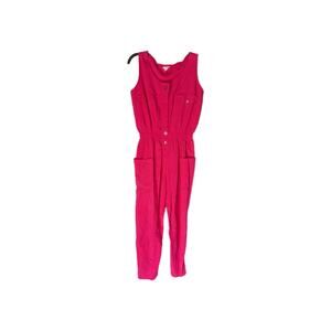 ANGELES Vintage Women's Hot Pink Jumpsuit Sz LRG